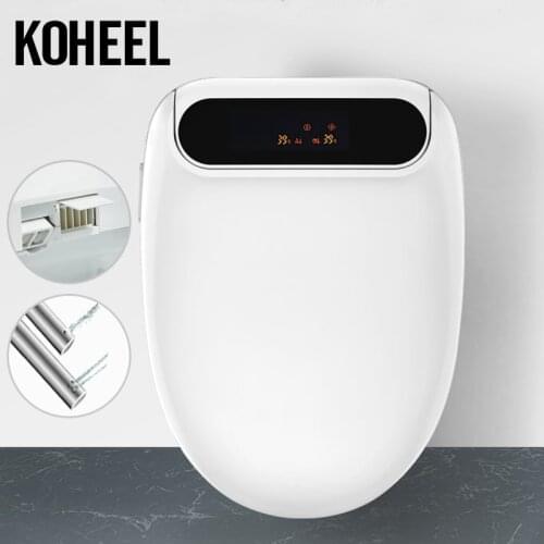 KOHEEL Smart Bidet Heating Sits Electric Bidet Cover Led Light Wc LCD Intelligent Toilet Seat Elongated