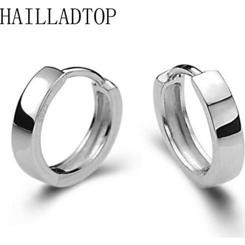 Simple Style Unisex Round Hoop Earring Trendy Circle Earring Thick than Normal Big Birthday Party Girlfriend Fashion Style