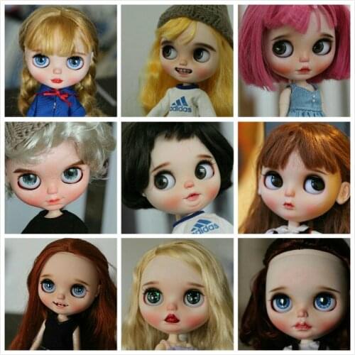 Customization doll DIY Nude blyth doll For Girls not include clothes The eye chips are random, the scalp can choose