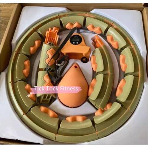 Fitness Thin Waist Slender Ring Circle Yoga Gym Workout Flat Abdomen Fat-Burning Weight-Losing Non Slip-Off Belly Slimming Hoop