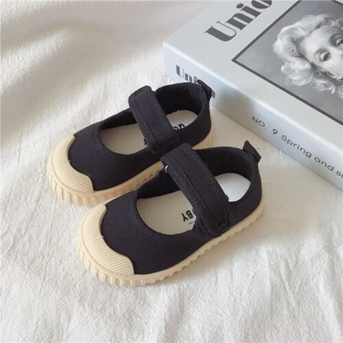 2021 Autumn Baby Canvas Shoes 1-6 Years Kids Toddler Flats Boys Girls Sneakers Children Breathable Fashion Sports Shoes 21-32