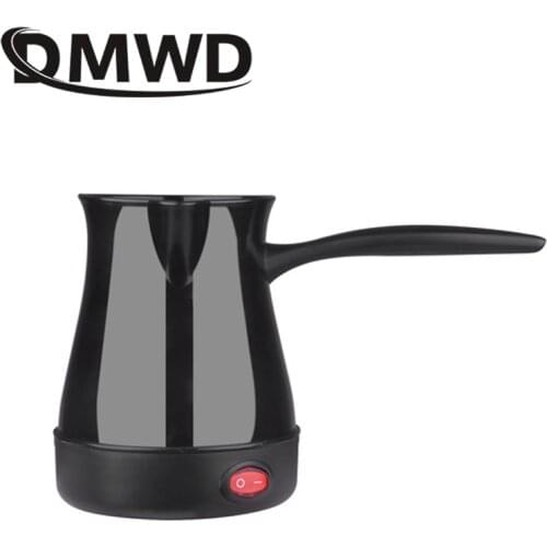 DMWD Portable Electric Mocha Latte Coffee Maker Turkish Greek Stovetop Italian Moka Espresso Cafeteira Percolator Pot Tea Kettle