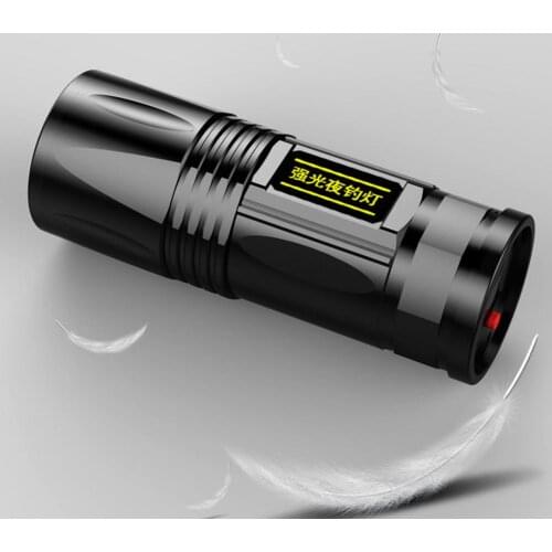 Portable Flashlight 1800LM Yellow White Blue Purple 4 Source Strong Light Adjustment Fishing Electric Torch Portable Lighting