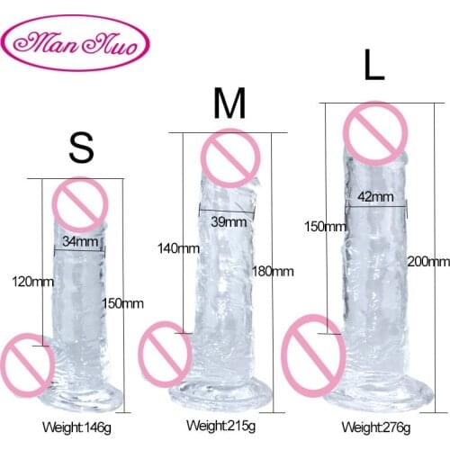 Realistic Jelly Dildo Strong Suction Cup Anal Butt Plug Soft Penis Sex Toys for Woman Adult Orgasm Masturbation Big Sex Toy New