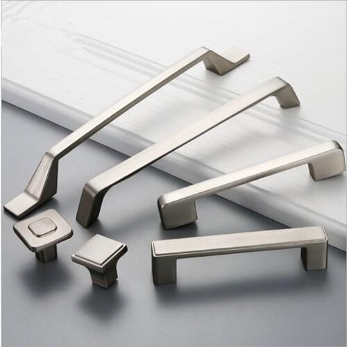 Kitchen Cabinet Handles and Knob Wardrobe Handles Concise Drawer Knobs Furniture Handle for Kitchen with Screws