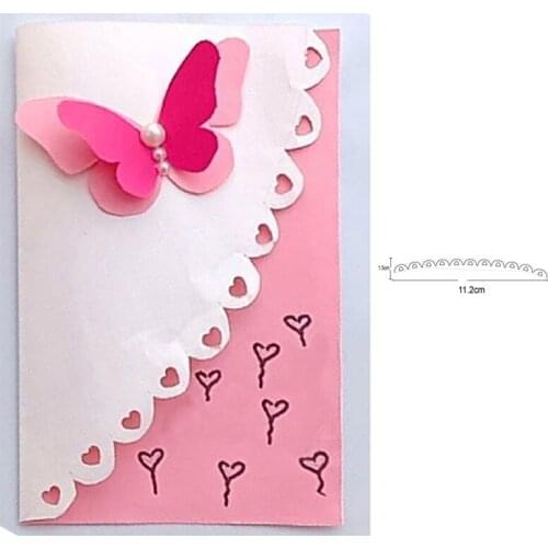 Craft dies metal cutting dies cut die mold heart strip border decoration Scrapbooking dies knife mould blade punch stencils dies