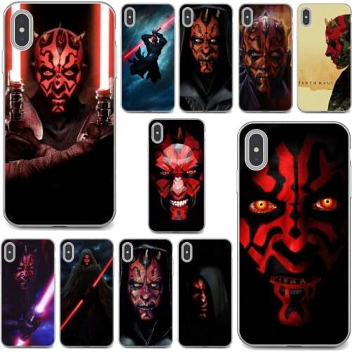 For Samsung Galaxy S7 S8 S9 S10E S20 FE Note 10 20 Edge Lite Plus Ultra sith-darth-maul-dark-side-Art Silicone Phone Cover Bag