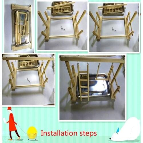Parrot Standing Training Frame Bird Playground with Food Tray Pet Supplies