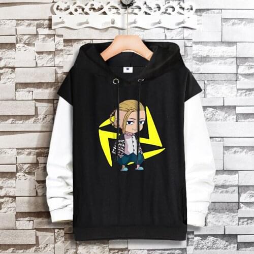 Anime Tokyo Revengers Hoodies Cartoon Sweatshirts Cosplay Costume Hooded Pullover Unisex Streetwear Coat