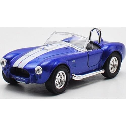 WELLY 1:36 1965 Shelby Cobra Alloy Car Model Machine Simulation Collection Pull-back Vehicle Toy Adult Gift Collection
