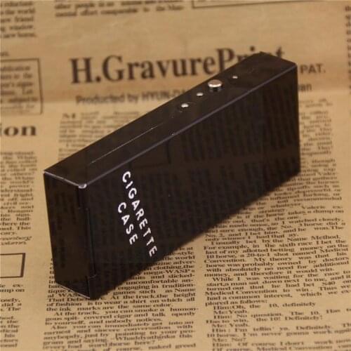 Ladies Man Cigarrera Mujer Black Case A Pack Of Thin Box Stylish Cigarettes Cover Creative Gold Pack Accessories Lighter Me W4D0