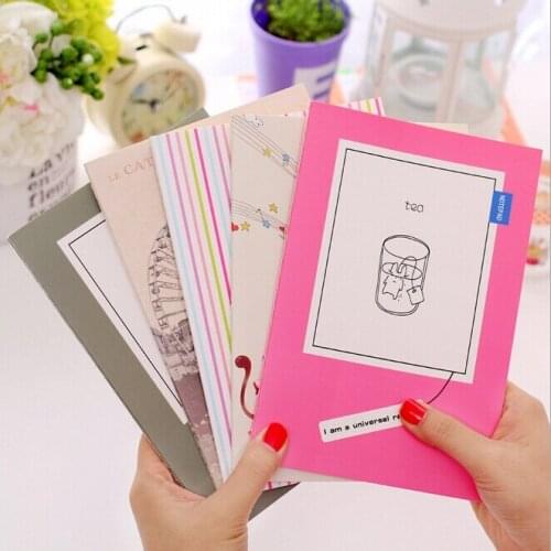 12pcs/lot A6 Size Vintage Fresh Cartoon series notebook gift Notepad Memo pads stationery office school supplies Wholesale
