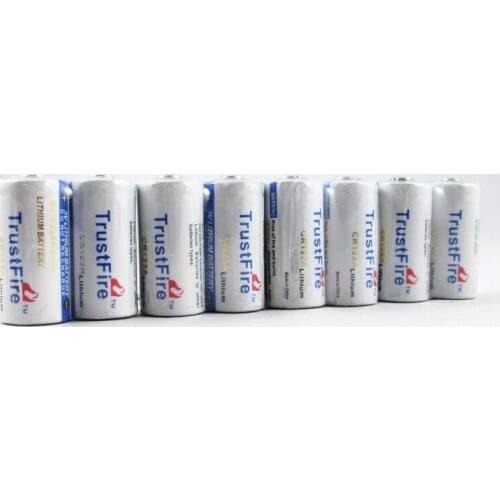 20pcs/lot TrustFire 1400mAh CR123A 3V Lithium CR 123A Disposable Battery Fit for Flashlight Baby Toy Camera Batteries