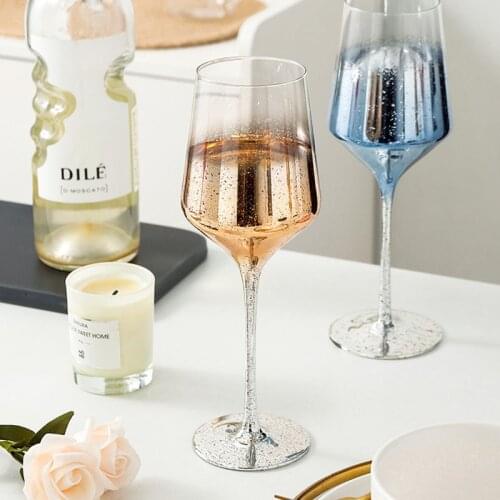 200ML-480ML Transparent Sky Crystal Champagne Glass Red Wine Burgundy Goblet Collection Level Cup Party Bar