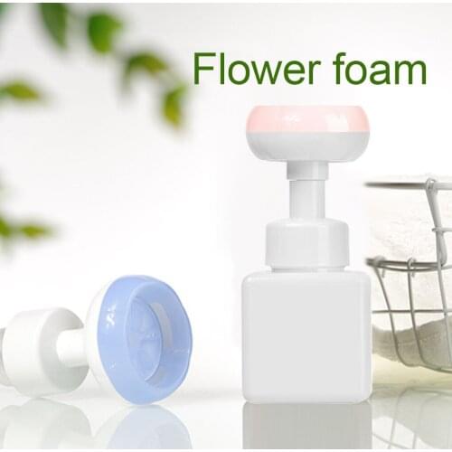 250ml Soap Bottle Foaming Lotions Refillable Bottle Portable Flower Pump Head Soap Shampoo Cosmetic Empty Dispensing Bottle