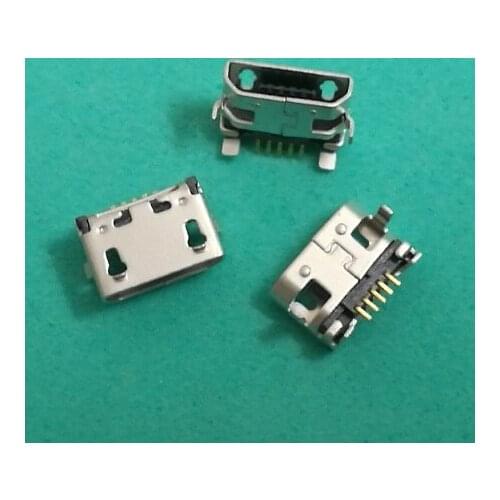 50pcs/lot Micro 5pin USB Connector charging port socket plug dock for lenovo A10-70 A7600H A7600 A370E S910 A3000H A3000