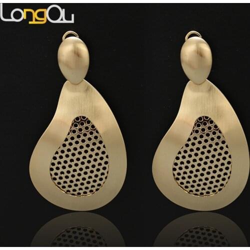 Dubais exaggerated metallic earrings For Women Fan-shaped leaves Earrings, jewelry wedding party accessories gift