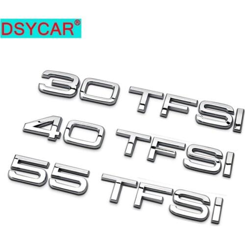 DSYCAR 1Pcs 3D Metal 35TFSI 40TFSI 45TFSI 50TFSI Car Side Fender Rear Trunk Emblem Badge Sticker Decals
