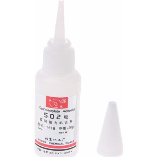Instant Quick Dry Adhesive Strong Bond Fast Leather Rubber Metal 502 Super Glue Cyanoacrylate Adhesive