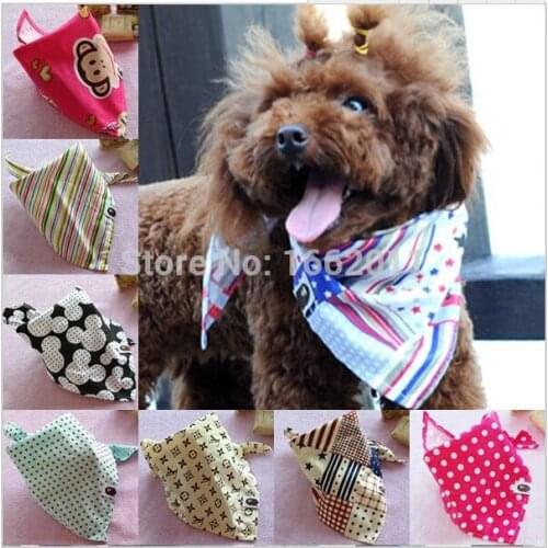 Hot Selling Pet accessories Pet Supplies Dog Cat Scarf Collar Bib Bow Tie Dog Bibs Collars Random Colors Supply