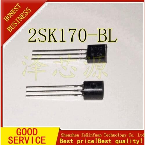 50pcs New Original 2SK170-BL 2SK170BL 2SK170 K170 Transistor TO-92 Triode Transistor Low Power Transistor