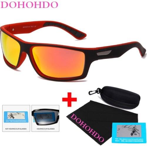 DOHOHDO New Luxury Polarized Sunglasses Men Car Driving Anti-Glare Sun Glasses For Male Colorful Film Series UV400 Gafas De Sol