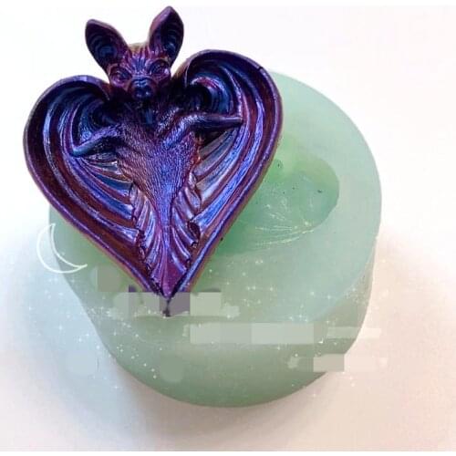 Transparent Silicone Mould Dried Flower Resin Decorative Craft DIY Bat ashtray storage box Mold epoxy resin molds for jewelry