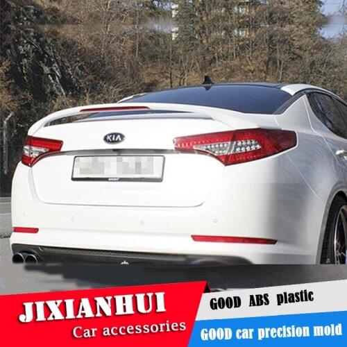 For Optima Spoiler 2011-2013 Kia Optima K5 Spoiler DJLD ABS plastic Material Car Rear Wing Color Rear Spoiler