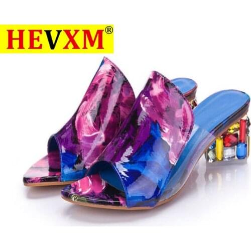 Woman Sandals Shoes Slippers 2020 Summer Style Wedges Pumps High Heels Slip on Bling Fashion Gladiator Shoes Women Pumps