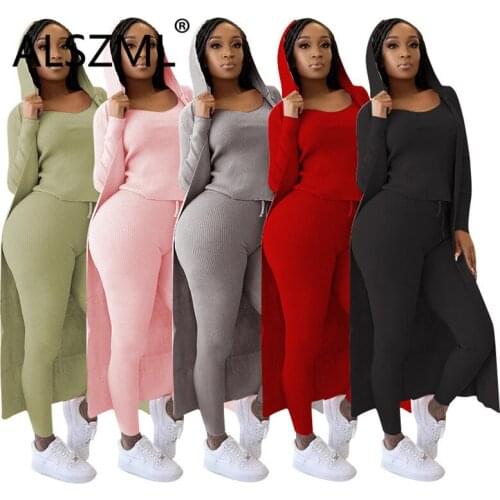 Hooded Special Design Long Sleeve Top And Pants 2 Pieces Set High Street Chic Lady Fashion Tracksuits
