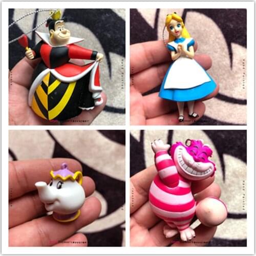 1PCS 4-9cm 2019 Japan Disneyland Christmas collection handpieces genuine pendant Queen Alice Cheshire cat