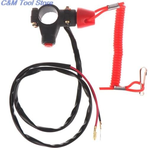 2020 New 1PC ATV Motorcycle Boat Tether Lanyard Emergency Kill Stop Engine Switch Push Button for Pocket Mini Dirt Bike ATV Quad