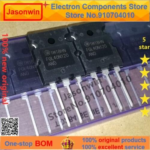 100% nuevo 50 unids/lote original MOSFET IGBT FGL40N120AND 40A1200V FGL40N120 TO-264 Transistor
