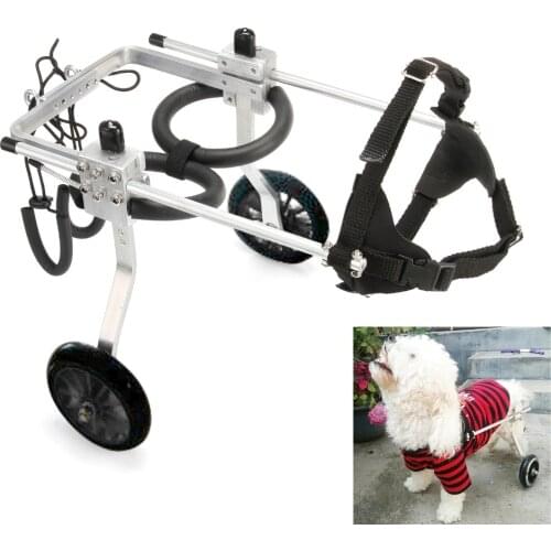 2-Wheel Large Size Light Aluminum Alloy Pet/Dog Wheelchair for Handicapped Hind Legs L SIZE