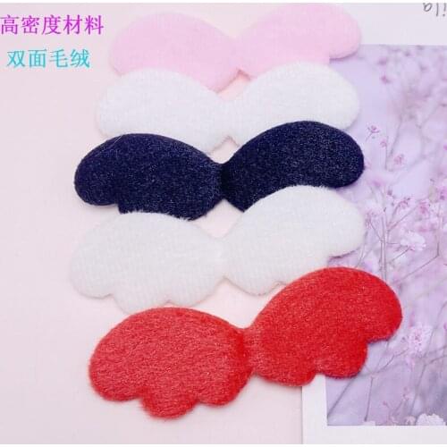 20PCS/Lot 9.8*3cm Lovely angel wings Padded Applique Crafts for Children Headwear Hair clip Accessorie and Garment Accessoires