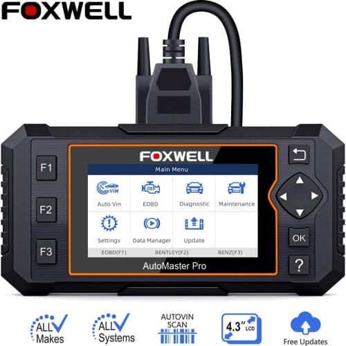 Foxwell NT644 Elite OBD2 Diagnostic Scanner Airbag Full System Oil EPB TPMS SAS Bleeding Reset OBD 2 Scanner Car Automotive Tool