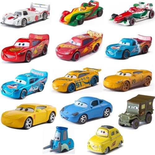 Disney Pixar cars 3 Lightning McQueen Mater Jackon torm Ramirez1: 55 Alloy Die Casting PixarCar Alloy Metal Boy Kid Birthday Toy
