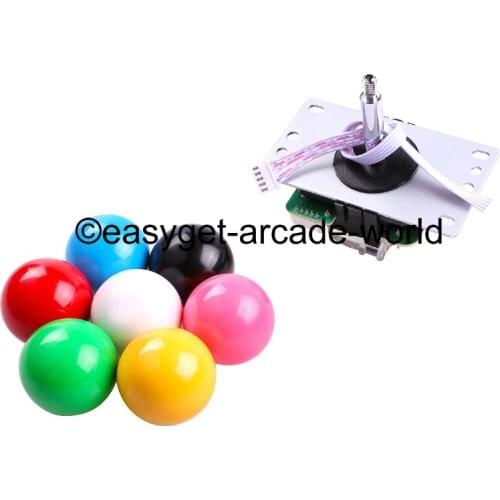 Easyget Arcade Kits Parts 4/8 Way 5 Pin Joystick Replace For Sanwa Joystick For MAME Games & Jamma Project & Raspberry Pi 2 3B
