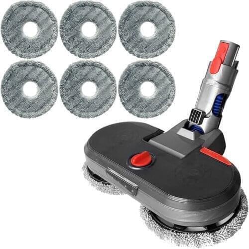 Electric Water Tank Mopping Brush + Vacuum Cleaner Cleaning Cloth for Dyson V7 V8 V10 V11 Replaceable Parts