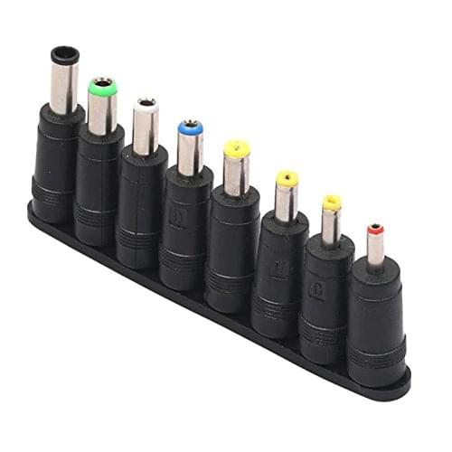 5.5mm x 2.1mm Female DC AC Power Supply Plug Jack Adapter Connector to 8 Male DC 6.0x1.4mm 6.3x3.0mm 5.5x2.5mm 5.5x1.7 Tips Set