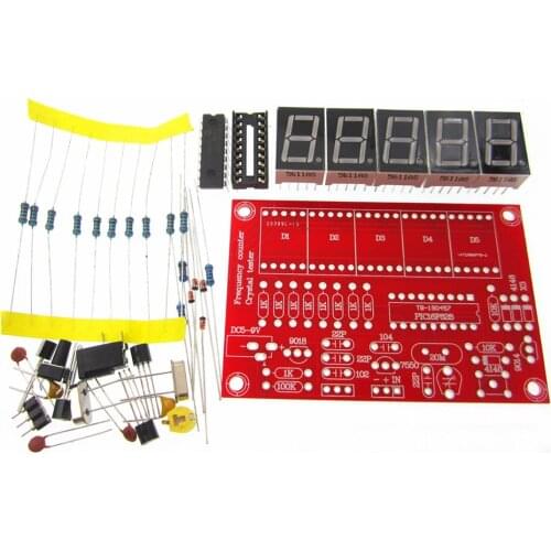 5PCS/LOT DIY Kits RF 1Hz-50MHz Crystal Oscillator Frequency Counter Meter Digital LED tester meter