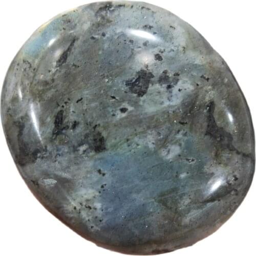 Natural Rainbow Labradorite Palm Stone Gemstone Irregular Smooth Polished Pebble Healing Stone Home Decoration