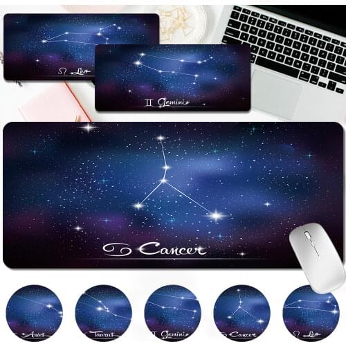 Non-slip Computer Mousepad Large Gaming Mouse Pad PU Leather Star Series Desk Mat 30x60CM/30x80CM Laptop Mat Computer Mouse Pad