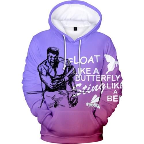 Muhammad Ali New hot Suitable Casual Fashion 3D Hoodies Men women boys girls Harajuku Muhammad Ali 3D Hoodies Sweatshirts tops