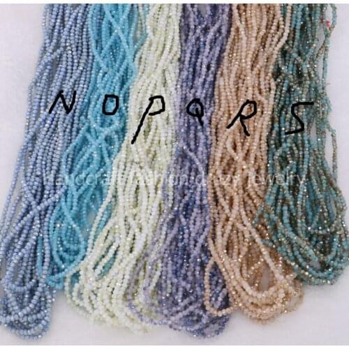 Wholesale 20 strands Mix color glass beads strands mix color beads chain facted beads jewelry finding for DIY jewelry 1131