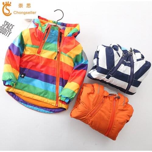 Autumn Winter Children Outerwear Warm Coat Hooded thickening Waterproof Windproof Boys Girls Jackets 2019