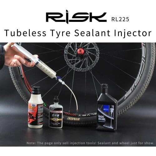 RISK RL225 Cycling Bike Bicycle Tubeless Tyre Sealant Injector Injection Tool Schrader Presta Valve Core Removal Tool