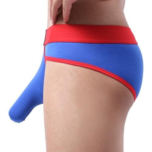 Sexy Mens Briefs Underwear Men Trunk Panties Exciting European Size U Convex Penis Big Pouch Gay Erotic Underpants Homens Cueca