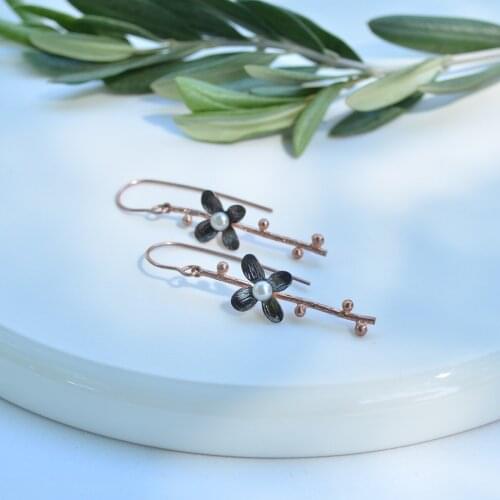 Handmade silver earrings free shipping from Turkey