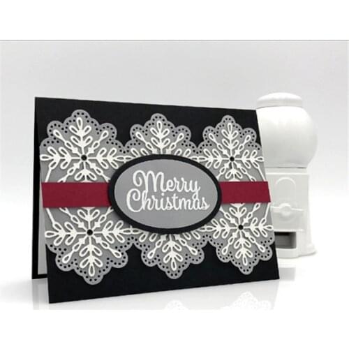 Snowflake Cutting Dies Christmas Metal Cutting Dies Stencils Die Cut for DIY Scrapbooking Album Paper Card Embossing